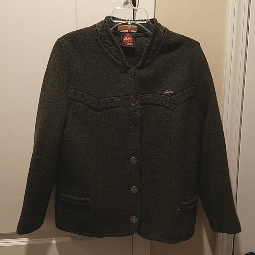 Arber Green boiled wool jacket